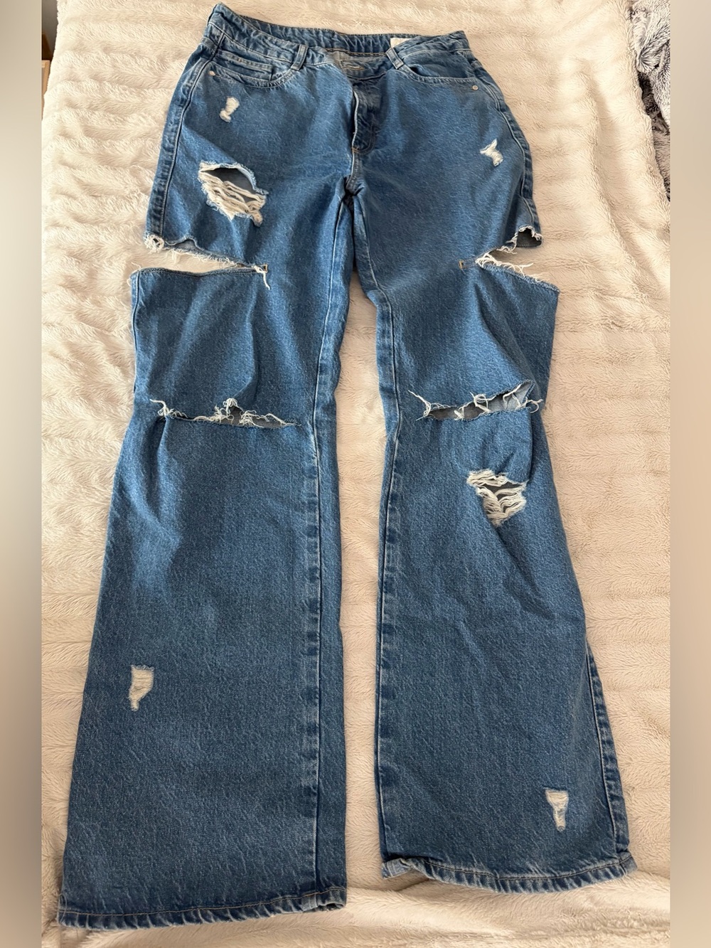 Zara Distressed Blue Women’s Jeans